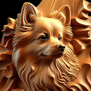 3D model German Spitz dog (STL)